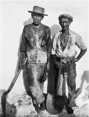 WALKER EVANS (1903-1975) Coal Dock Workers, Havana, Cuba * Maine Pump.
